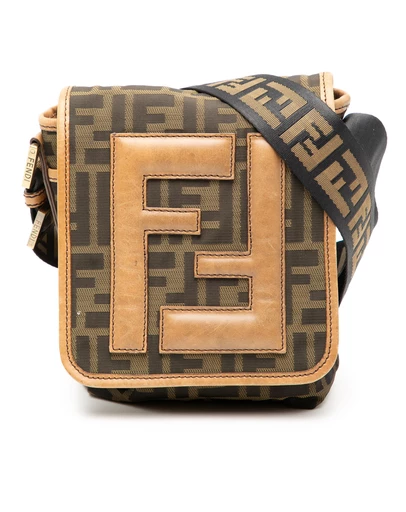 Pre-Loved by Azura Reborn - Pre-Loved Mini FF Zucca Canvas Crossbody