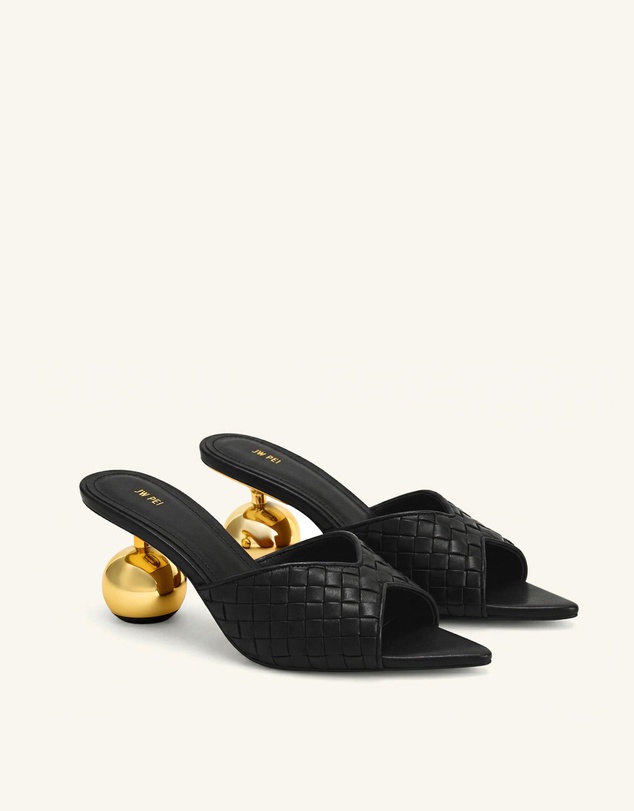 JW PEI - Ellie Braided Sphere Heel Mules