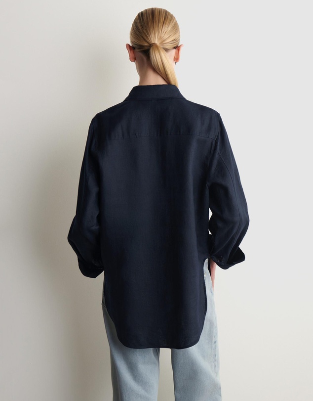 COS - Button-Down Collar Linen Shirt