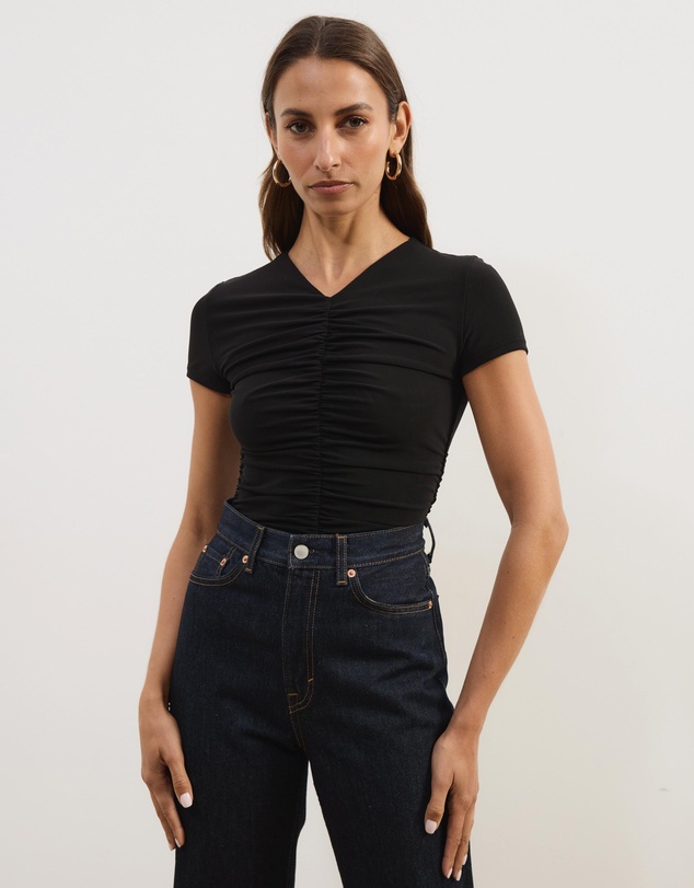 Atmos&Here - Delilah Gathered Mesh Top