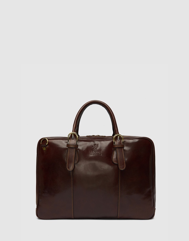 Republic of Florence - The Madrid Brown Briefcase