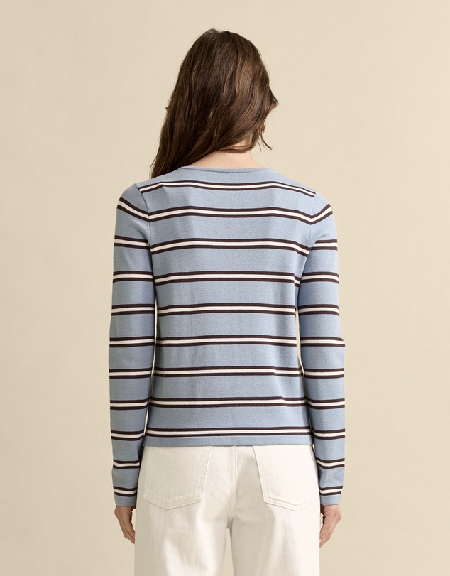 MVN - Stripe Long Sleeve Knit Top