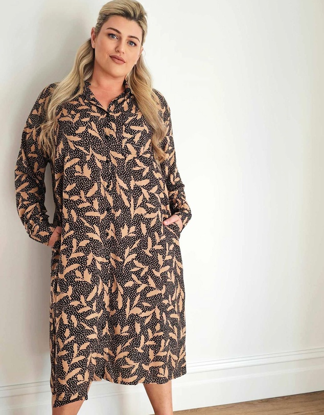 Hope & Harvest - French Girl Midi Shirt Dress