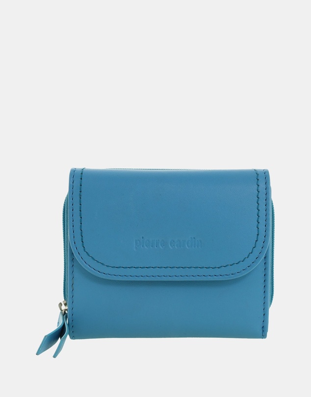 Pierre Cardin - Pierre Cardin Ladies Leather Tri-Fold Tab Wallet