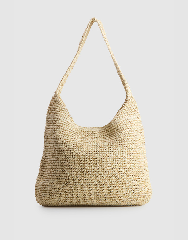AYA - Fallon Straw Large Shoulder Bag