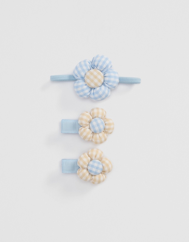 Country Road - Gingham Flower Pack Of 3