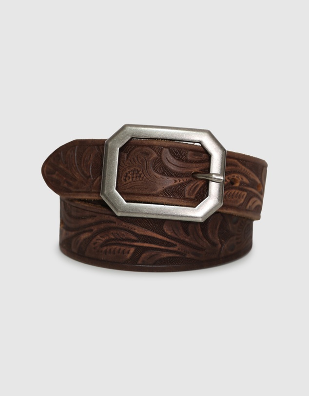 Belle & Bloom - Stand By Me Embossed Leather Belt