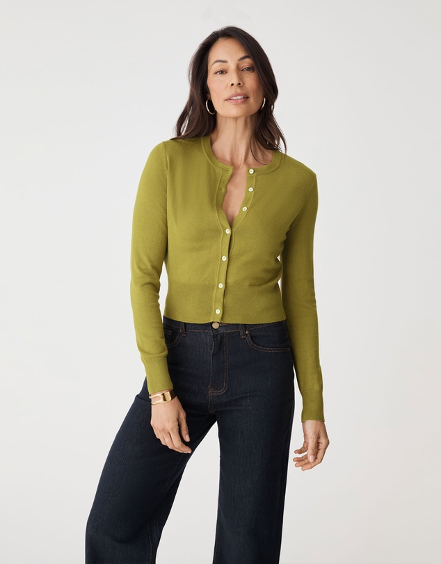 Forcast - Jessie Crew Neck Cardigan