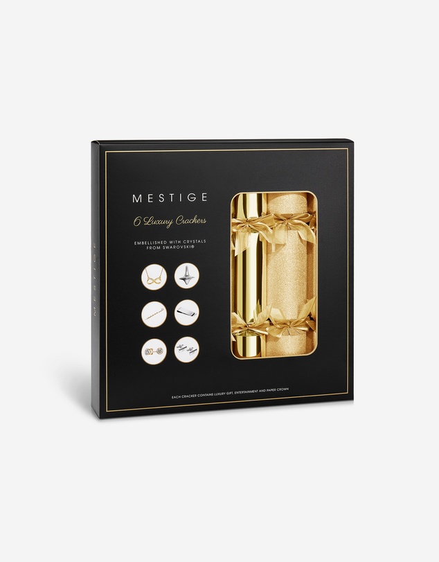 Mestige - Sustainable Christmas Crackers – Gifts Embellished with crystals by Swarovski® - Gold Dust
