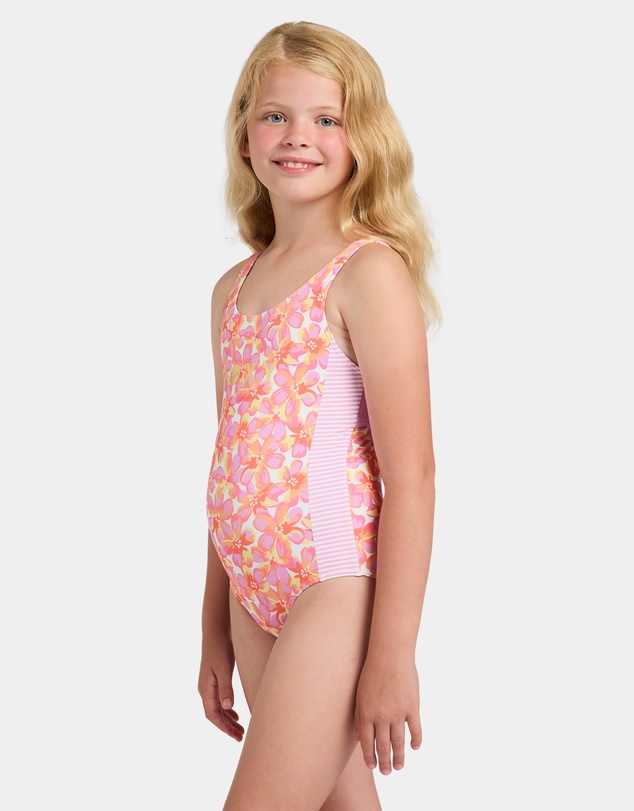 Roxy - Girls 8 to 16 Rg Petal Party One Piece Swimsuit