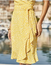 Sosandar - Fleck Print Wrap Dress