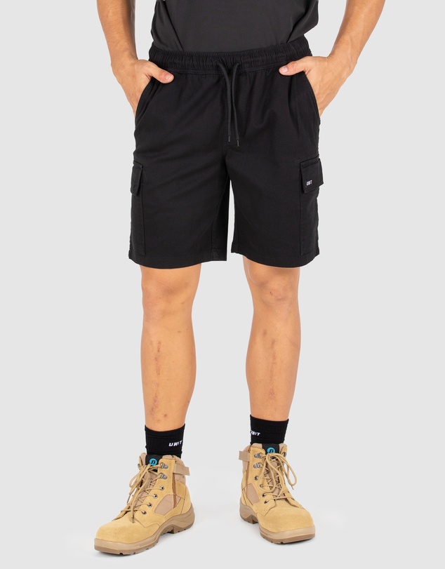 UNIT - UNIT Pivot Mens Elastic Waist Cargo Shorts