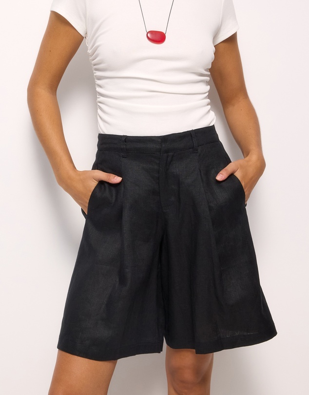 AERE - Linen Bermuda Shorts