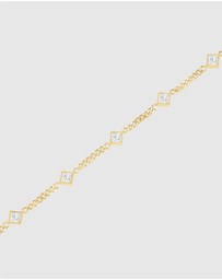 Rosefield - Playful Diamonds Gold-Tone Bracelet