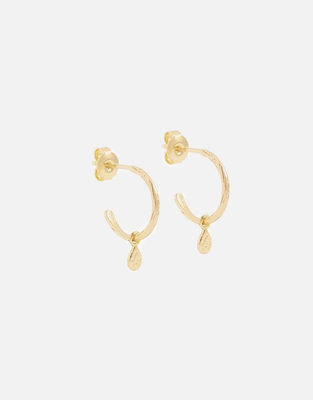 By Charlotte - Gold Grace Hoops