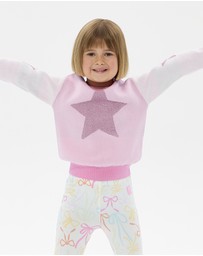 Rock Your Kid - Metallic Stars Lacey Jumper