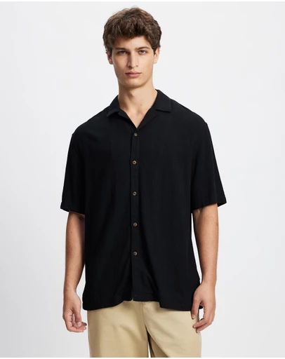 Staple Superior - Newport Textured Linen Blend Shirt