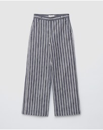 & Other Stories - Striped Cotton Trousers