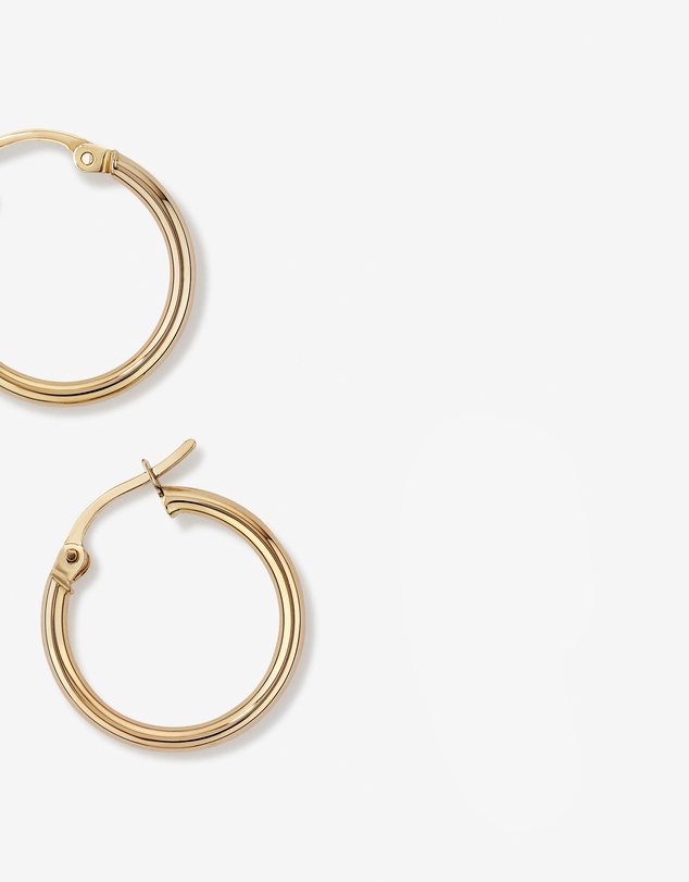 Michael Hill - 18mm Hoop Earrings in 10kt Yellow Gold