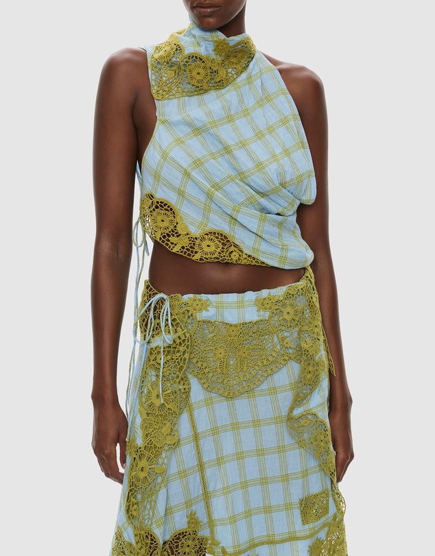 Christopher Esber - Embroidered Handkerchief Envelope Midi Skirt