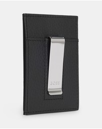 BOSS - Crosstown Grained Leather Card Holder