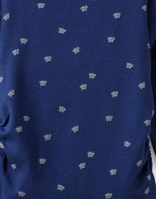 Cotton On Kids - Fitted Long Sleeve Essential Gathered Top