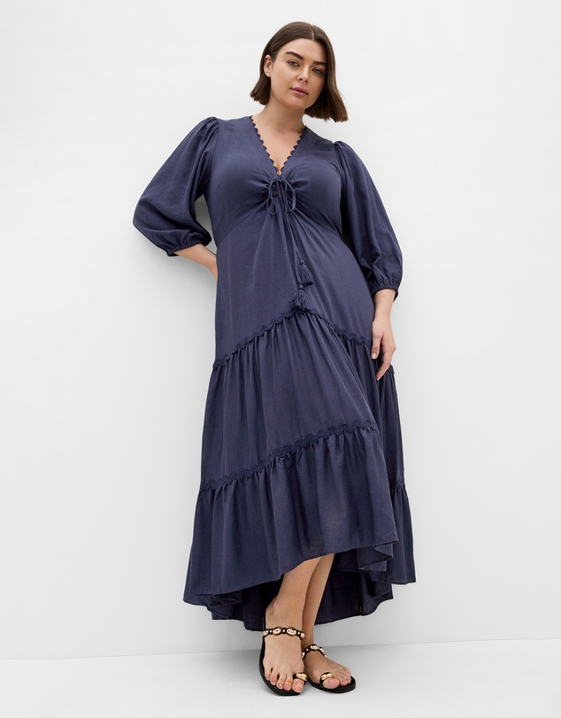 City Chic - Cabana Tiered Maxi Dress