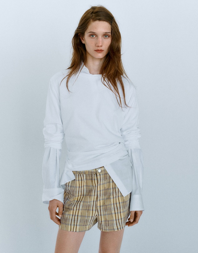 M.N.G - Straight Checked Shorts