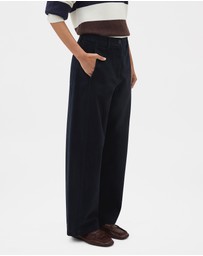 Oroton - Barrel Twill Leg Pants