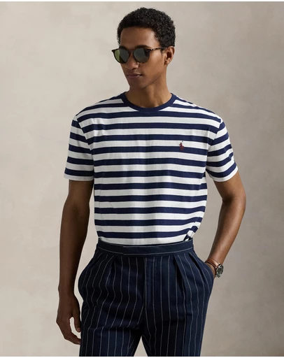 Polo Ralph Lauren - ICONIC EXCLUSIVE - Custom Slim Fit Striped Jersey T-Shirt