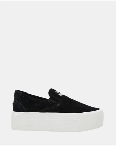 Steve Madden - Clifftop Black Suede Sneakers