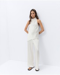 UNISON - Satin Halter Neck Top