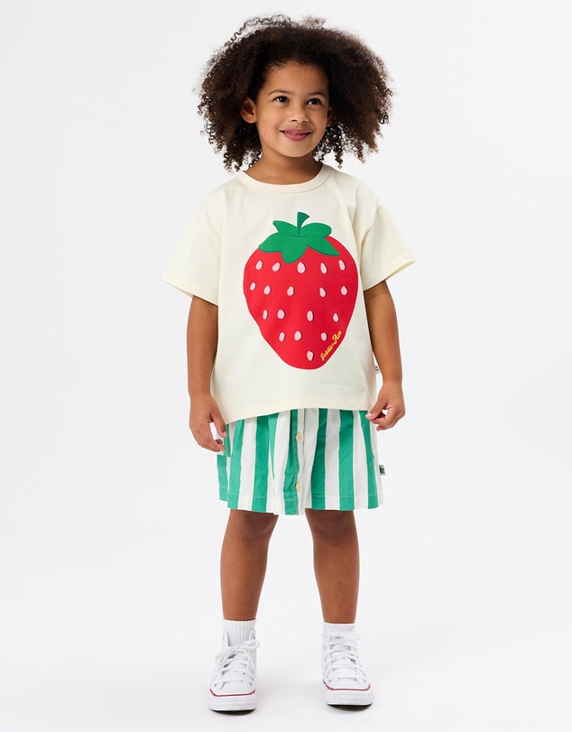 Goldie + Ace - Oversized Strawberry T-Shirt - Babies-Kids