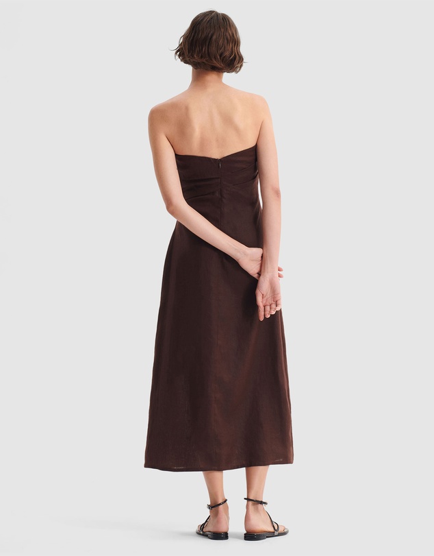 Morrison - Rio Linen Strapless Dress