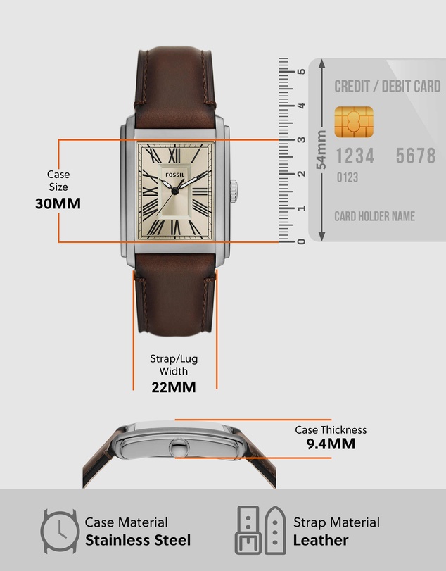 Fossil - Carraway Brown Analogue Watch