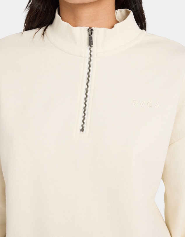 RVCA - Womens RVCA 1/4 Zip Fleece Jumper