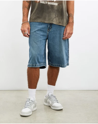 Vintage by The Real Deal - Pre Loved - Vintage No Boundaries Denim Carpenter Shorts