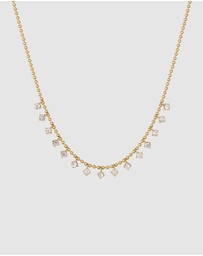 Elli Jewelry - Necklace Crystal Ball 925 Sterling Silver Gold-Plated