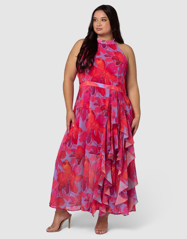 Pink Dusk by Curve Project - Kiss Kiss Maxi Dress