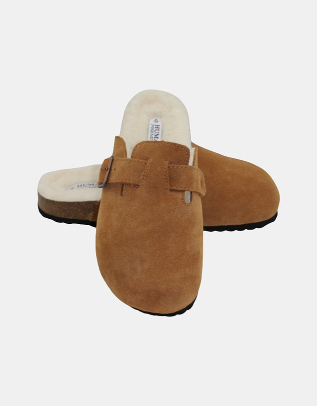 Human - Women's Lego Slide Mules Tan Suede