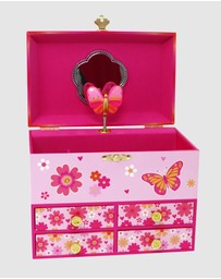 Pink Poppy - Vibrant Vacation Medium Musical Jewellery Box