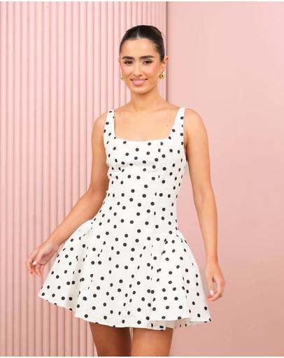 Azzurielle - Phoebe Full Skirt Mini Dress