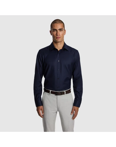 yd. - Maximum Two Ply Cotton Slim Dress Shirt