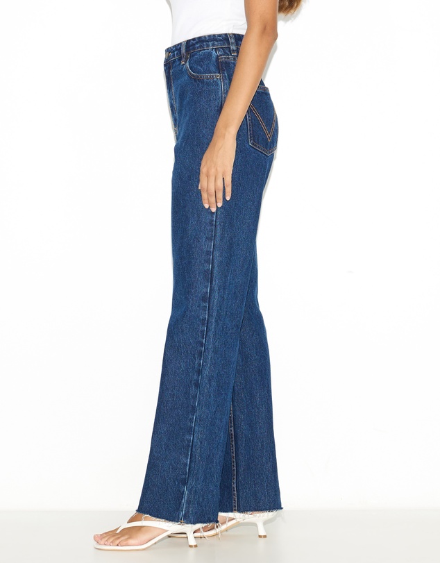Dazie - Oslo High Waisted Straight Leg Jeans