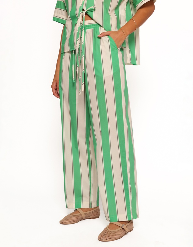 Petal & Pup - Shailene Pant - Green Stripe