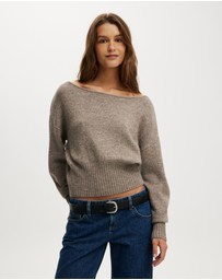 Cotton On - Softest Luxe Off Shoulder Knit Top