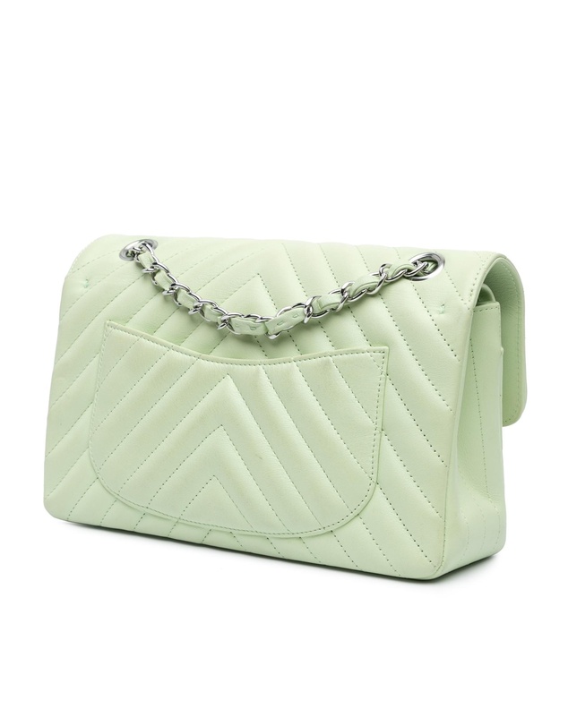 Pre-Loved by Azura Reborn - Pre-Loved Small Classic Chevron Lambskin Double Flap