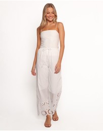 Petal & Pup - Lola Cut Out Detail Pants - White