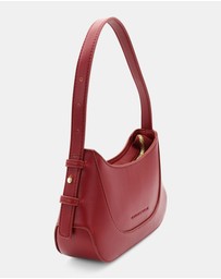 Morgan & Taylor - Aurora Shoulder Handbag in Burgundy Red