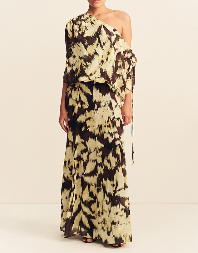 Shona Joy - Benny Off Shoulder Blouson Maxi Dress